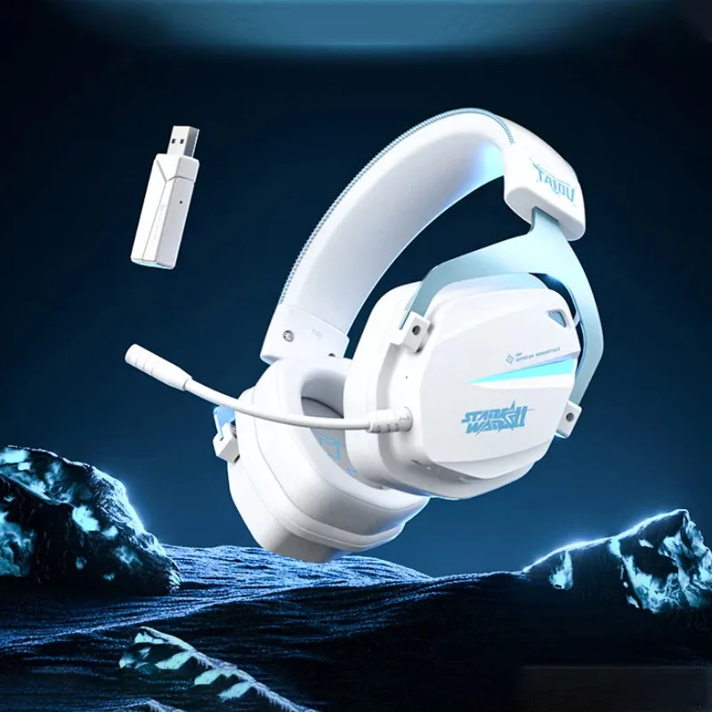 

Taidu Luna God Four-Mode Wireless E-sorts Gaming Headset 7.1 Surround Sound Over-Ear Bluetooth Headphones PC Laptop Mobile Phone