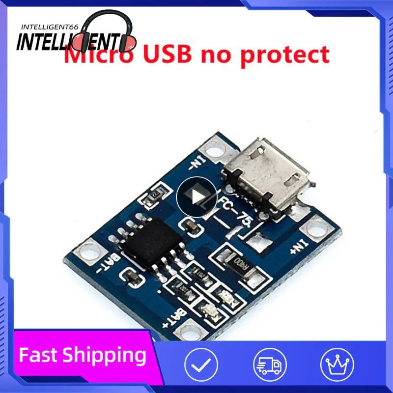 Placa de proteção de bateria de lítio 18650, módulo de carregamento micro usb/tipo c tp4056 com proteção, módulo de uma placa tc4056