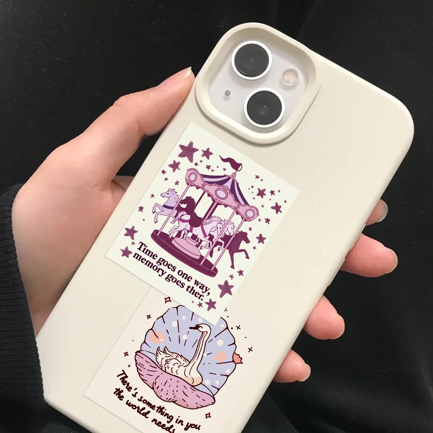 50/100PCS Whimsical Motivational Doodle Stickers, Inspirational Decals for Guitar Notebook Suitcase Phone Skateboard Helmet