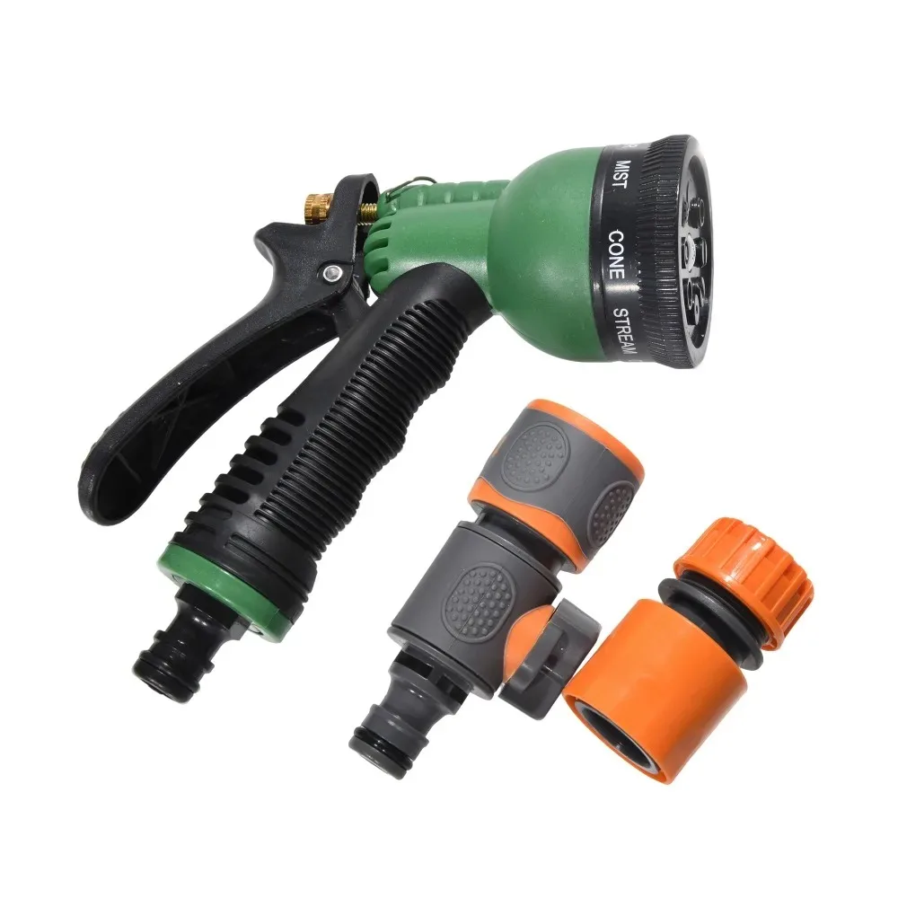 

Садовый распылитель воды высокого давления, насадка для шланга из металлического сплава для полива цветов, автомойка, орошения, бытовой распылитель