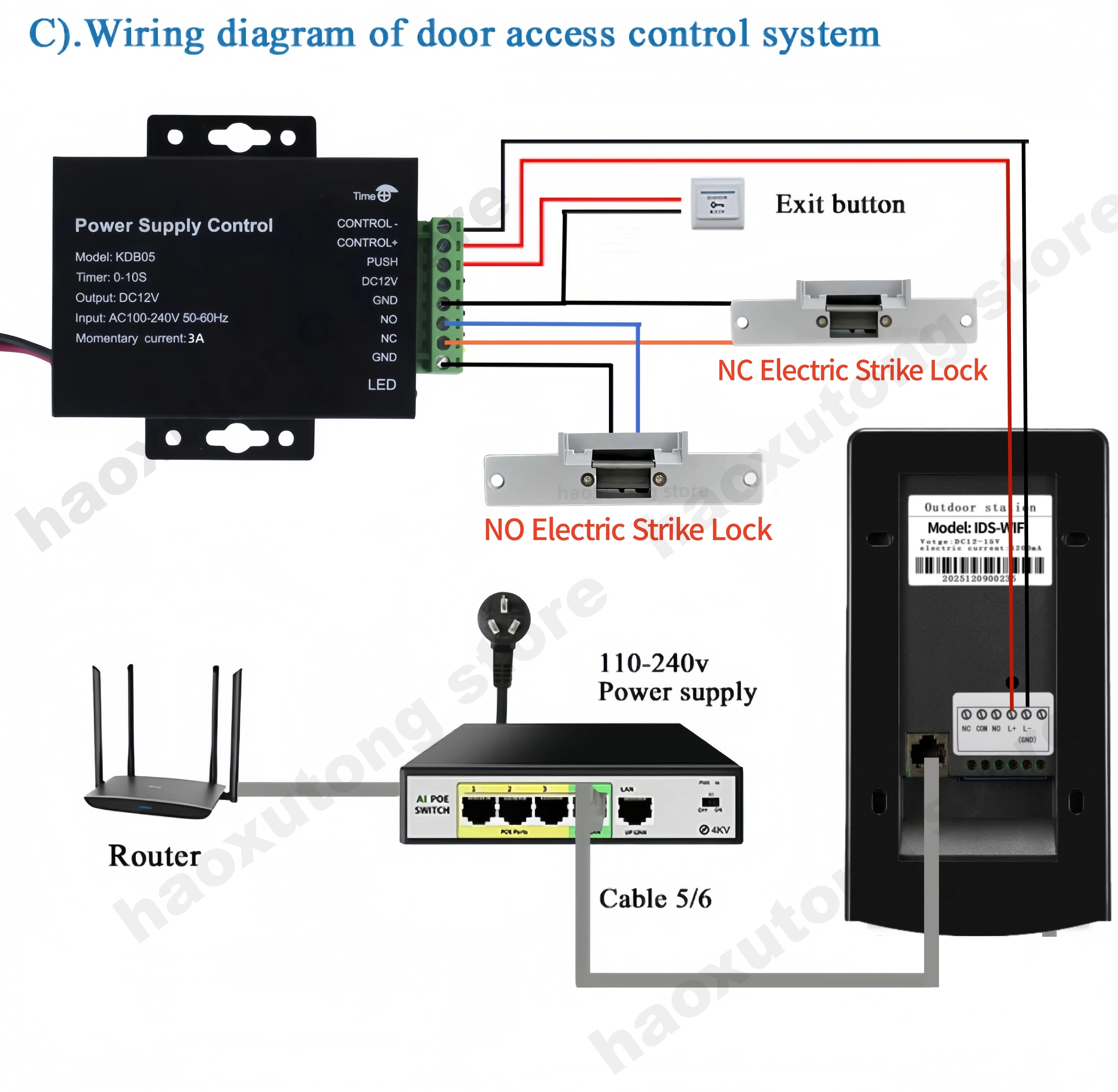 Tuya Smart Wifi Video Tür Sprechanlage 1080P Wireless Outdoor WIFI Türklingel Kamera Tastatur RFID Karten für Wohnung