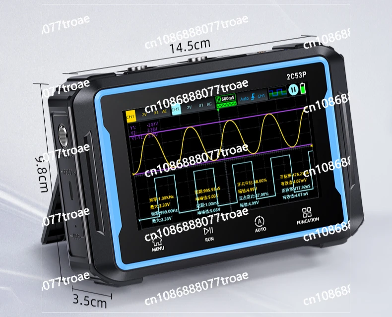 Dual channel flat panel, three in one electrical signal generator