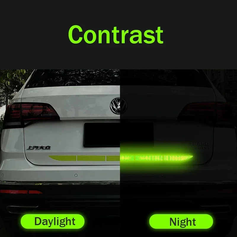 Car Sticker Reflective Warning Safety Tape Anti Collision Warning Reflective Strips For Automobile Trunk Car Exterior Accessorie