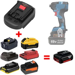 for Makita/Dewalt/Milwaukee/Black Decker/Porter Cable/Stanley 18V 20V Li-Ion Battery to for Bosch 18V Lithium Battery Tool Use