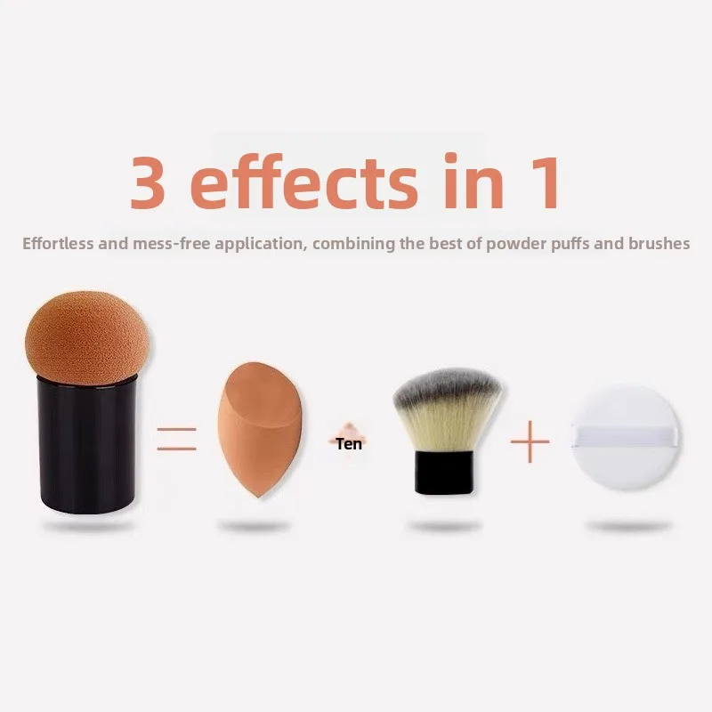 Cabeça de cogumelo pó puff molhado e seco ferramenta de maquiagem esponja pó puff almofada de ar bb creme fundação maquiagem puff
