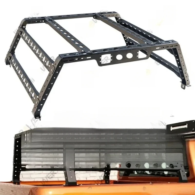 

JP-BR101 Универсальный регулируемый алюминиевый грузовой багажник-роллбар для пикапов 4x4