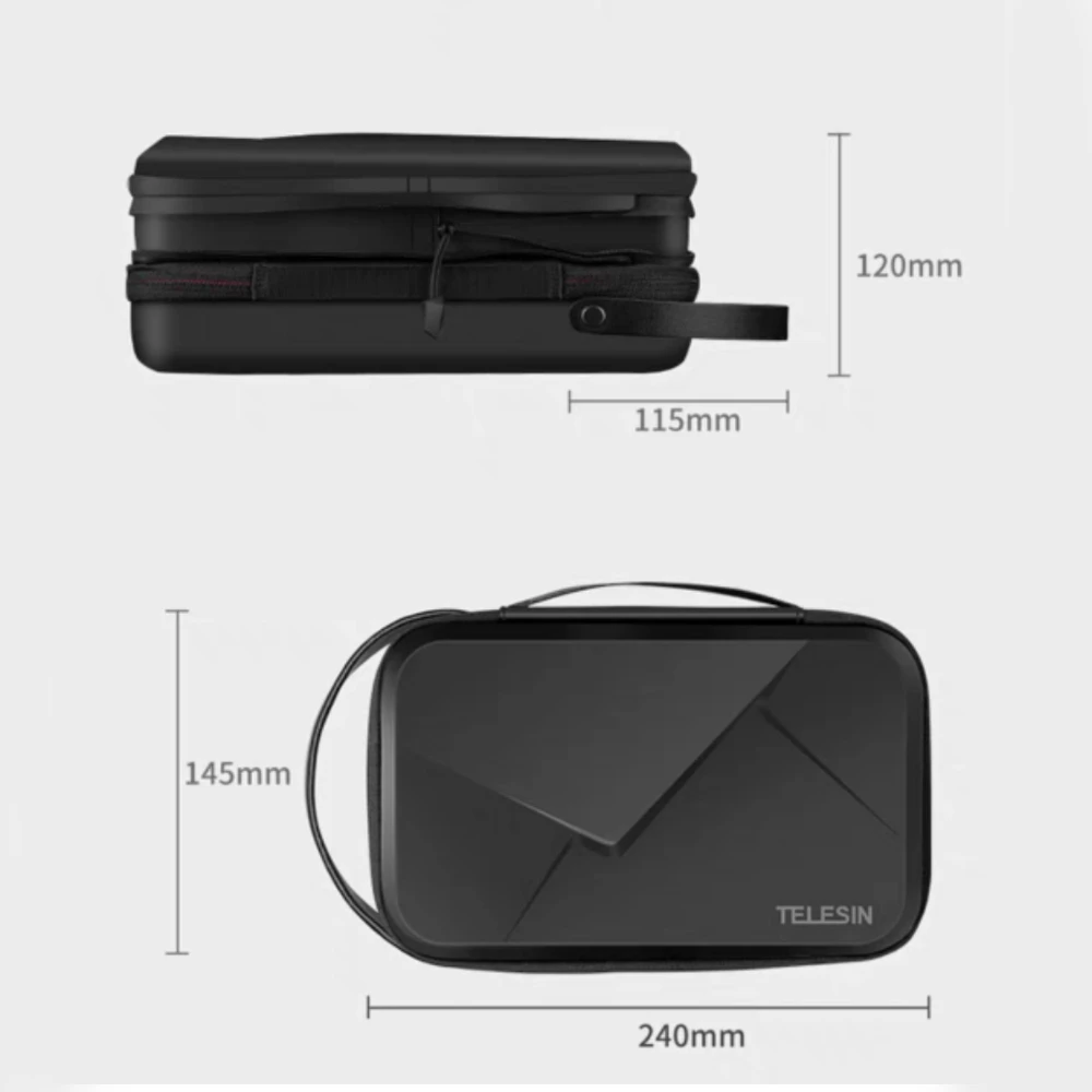 For Insta360 ace/ace Pro Waterproof Travel Carrying Case Storage Bag PU Waterproof Carrying Adjustable Space Bag Accessories