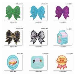Parche táctico glitter bordado con purpurina – Letras infantiles