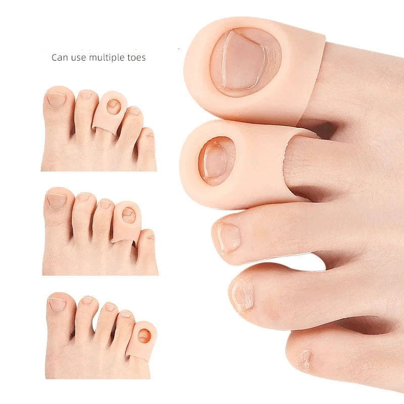 1/10Pairs Big Toe Protector Thumb Care Silicone Soft Breathable Foot Corns Blisters Toe Cap Cover Finger Protection Separato