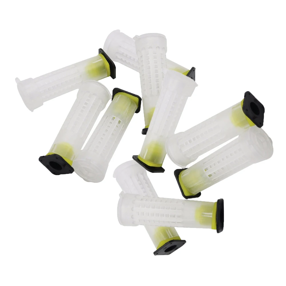 100PCS/150PCS/180PCS/200PCS Queen Hair Roller Cage Plastic Protector Cell From Bite For Hatch Breeding Nicot Beekeeping Tools