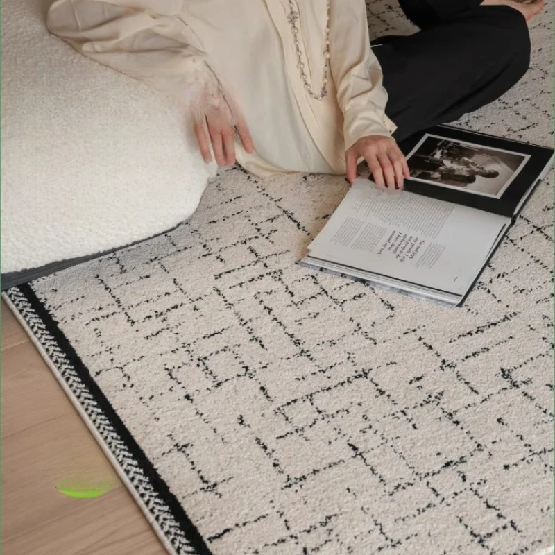 

Waterproof and anti-fouling living room carpet Miss Coco simple French light luxury bedroom Aoyama Meisu