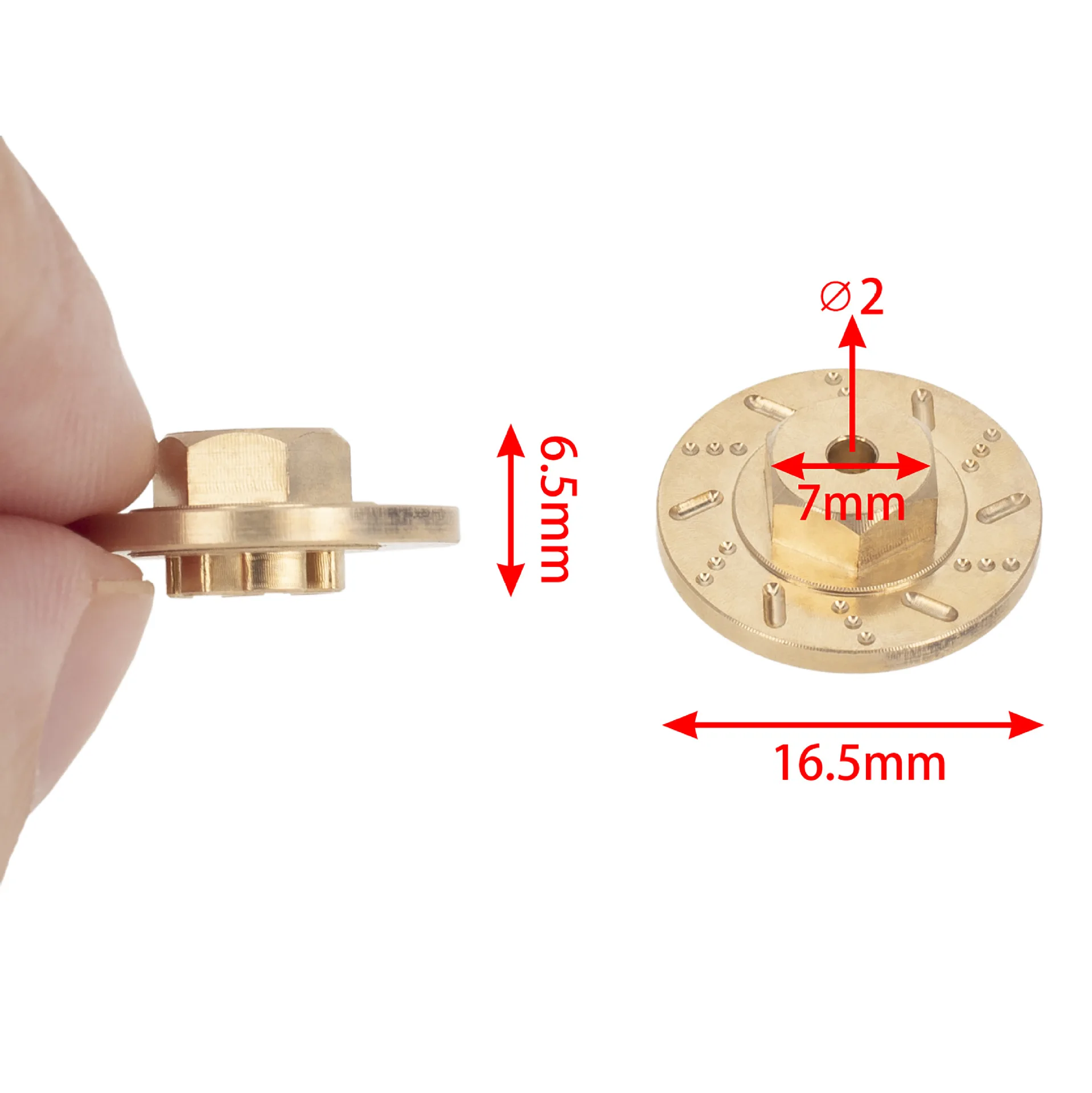 Brass Steering Cup Rear Counterweight Brake Disc For KYOSHO Miniz Mini-Z Jimny FMS Hilux Wrangler 1/18 1/24 RC Car