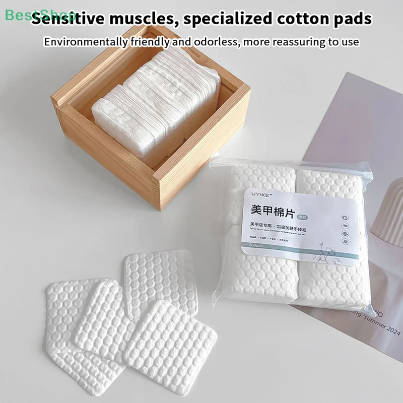 ★ ★ ★ Tampone di cotone per la pulizia delle unghie da 200 pezzi, cotone speciale per la pulizia della colla per smalto