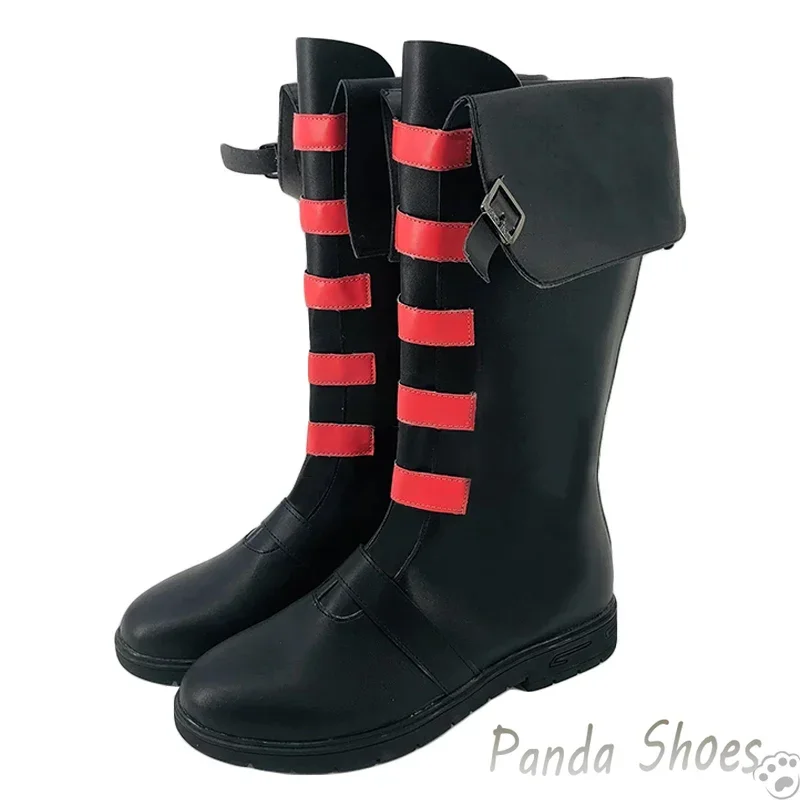 LOL Jinx Cosplay Shoes Anime Game League of Legends Cos Long Boots Loose Cannon Cosplay Costume Prop Shoes for Halloween Party