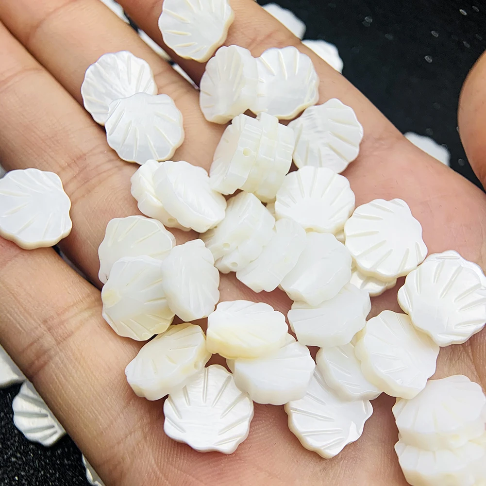 5PCS Natural White Shell Beads Charms Mother of Pearl Spacer Loose Bead for Jewelry Making DIY Bracelet Necklace Accessories