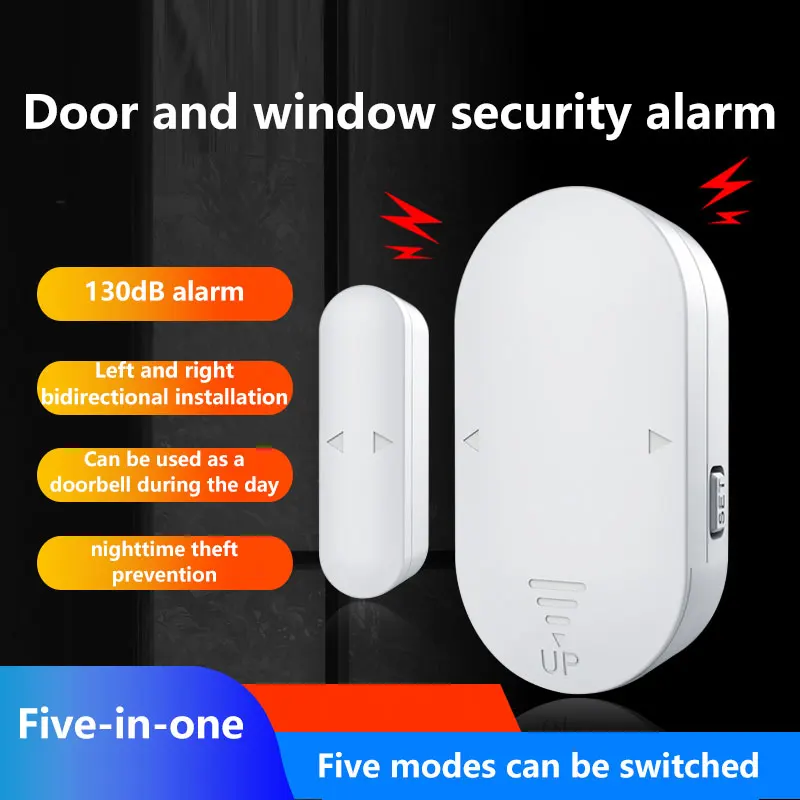 

Door Window Alarm Household Multifunctional Door Wireless Security System Magnetic Alarm 130 DB Decibel Burglar Alarm Upgrade