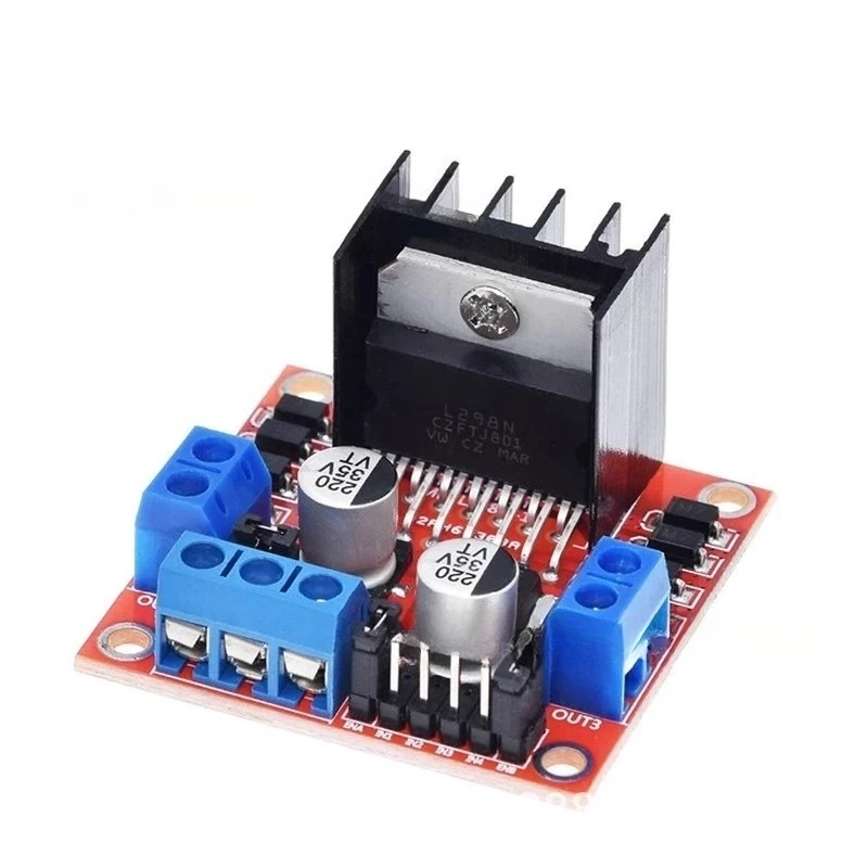 

L298N Motor Driver Board Module, Red Board, Stepper Motor/DC Smart Car/robot