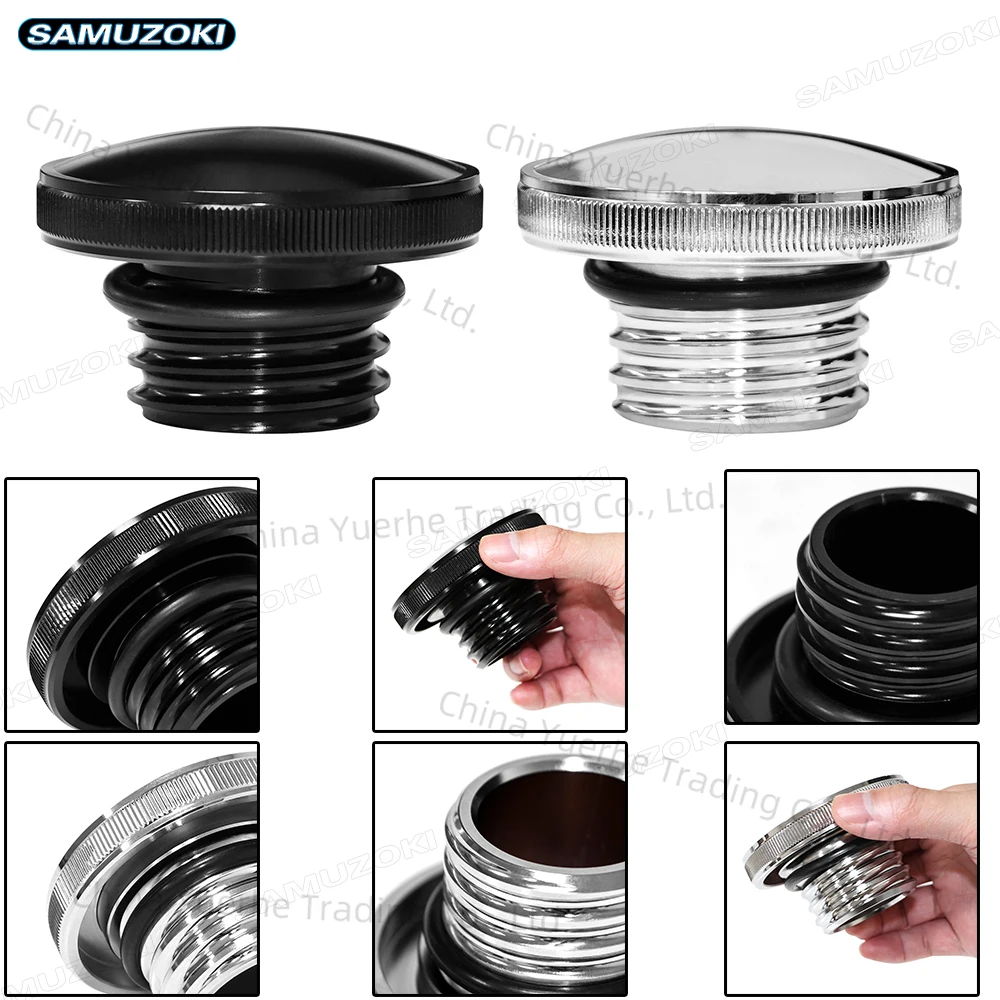 

Motorcycle Retro Style Vented Fuel Tank Cap CNC Oil Cap Fuel Gas Tank Cover For Harley Sportster Dyna Softail Touring Road King