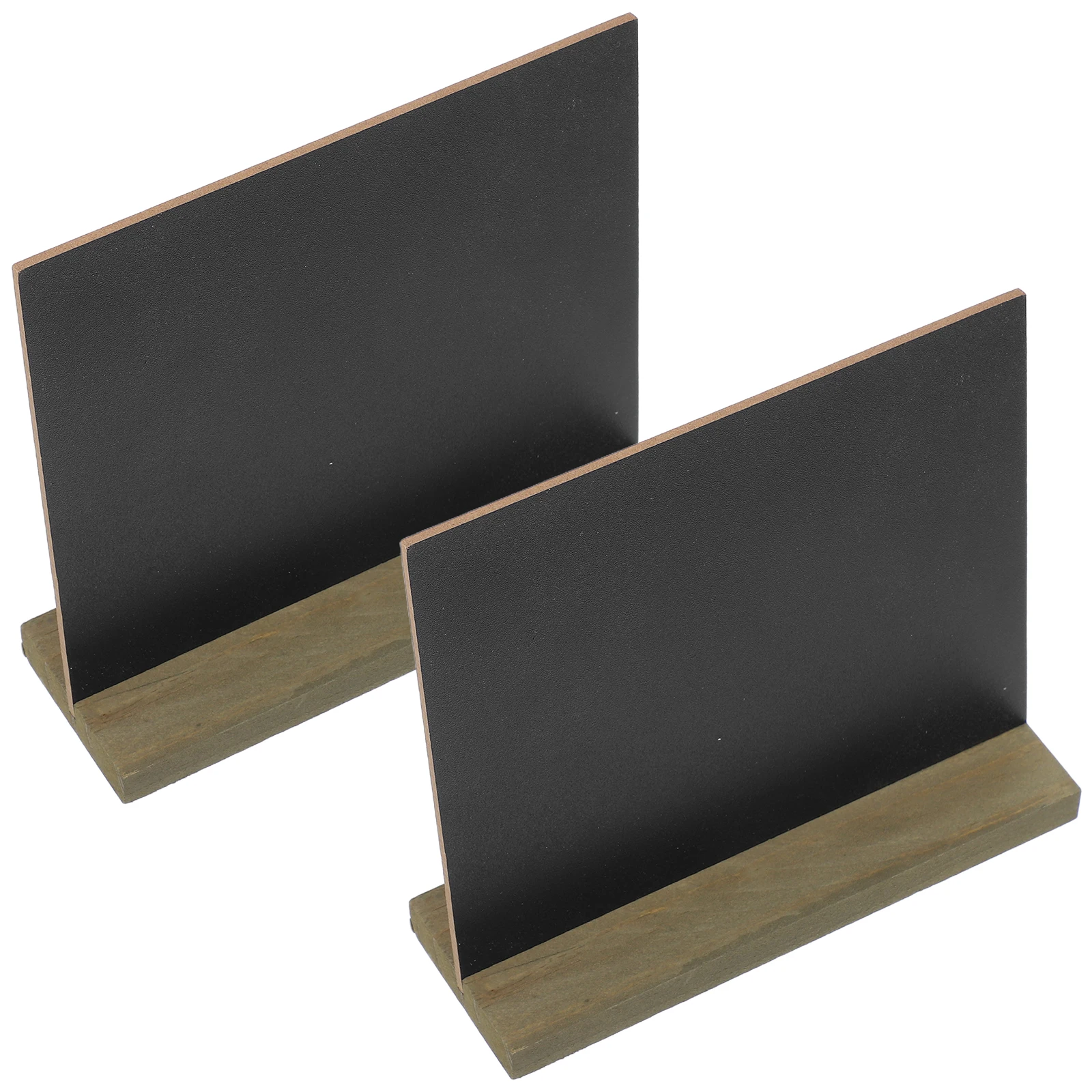 

2Pcs Retro Mini Blackboard Decorative Wood Easel Chalkboard for Home Office Wedding Event Message Note Board Use