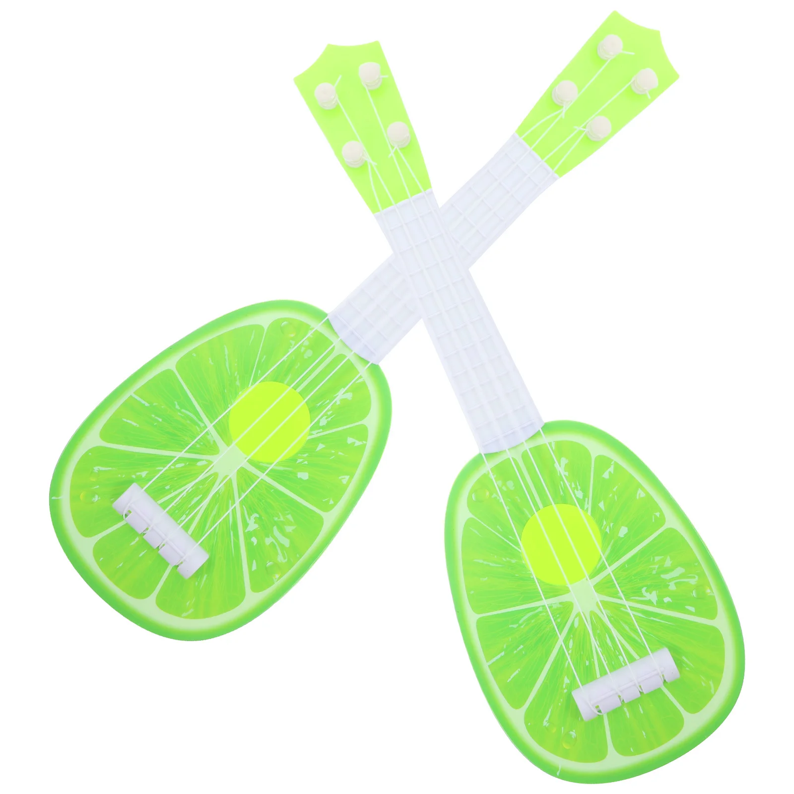 2 szt. Miniaturowe instrumenty muzyczne - gitary dla dzieci, zabawki edukacyjne dla najmłodszych, gitary dziecięce