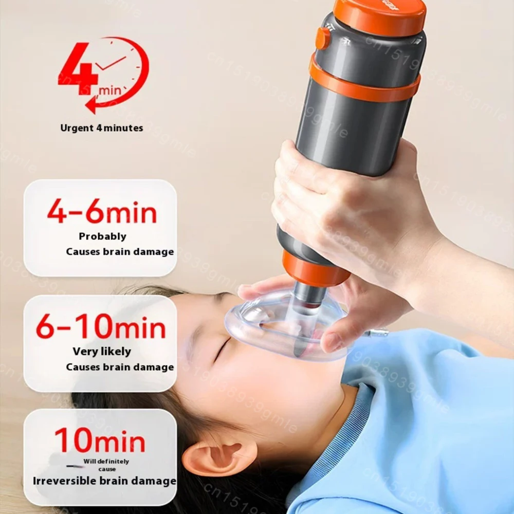 Anti Asphyxia Auto Heimlich Erste-Hilfe-Erstickungsrettungsgerät mit S&M&L-Maske für Erwachsene und Kinder, Rettung, lebensrettende Saugkraft, Notfall