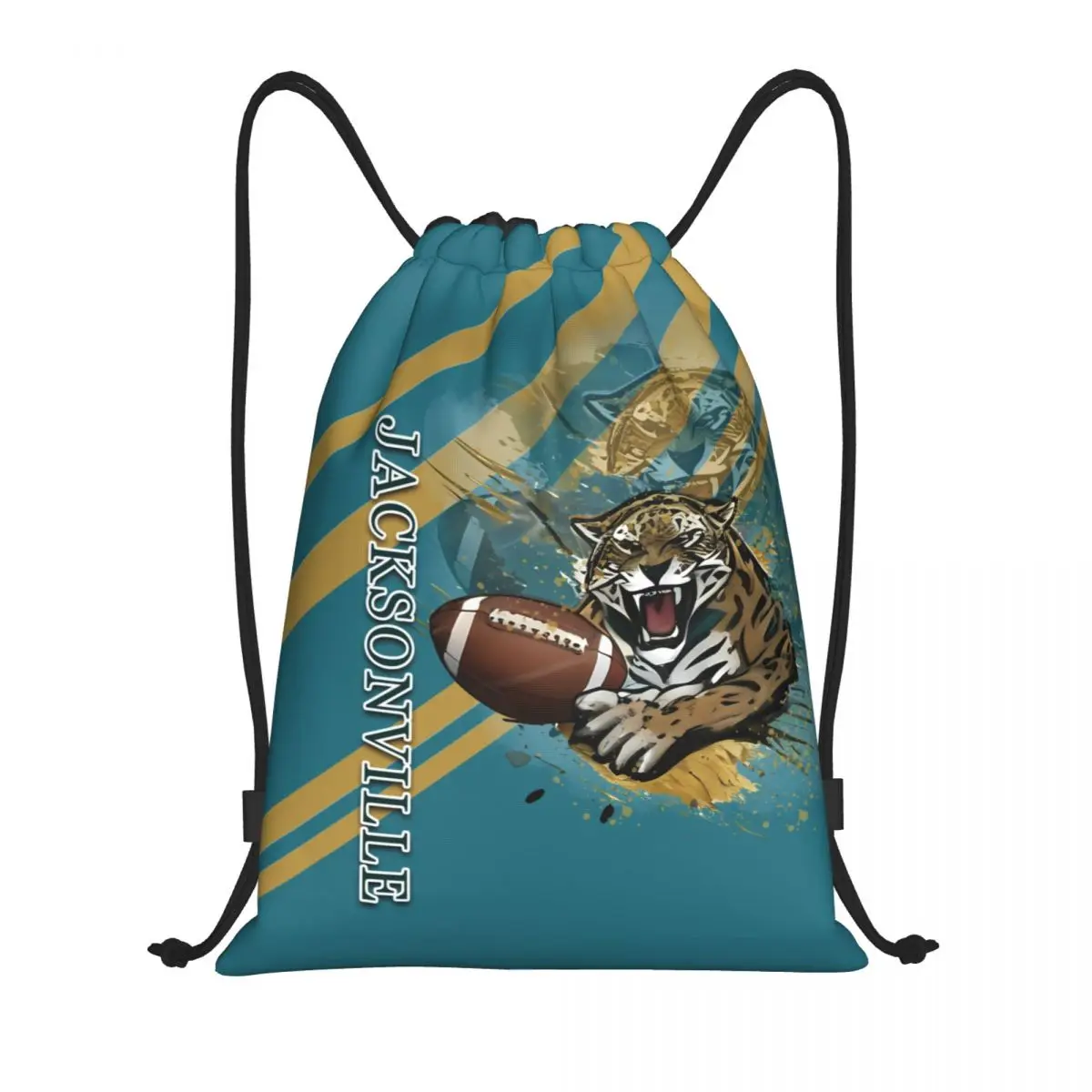 Cartoon Animal Print Storage Bag, Durable & Practical, School & Travel Portable Drawstring Backpack