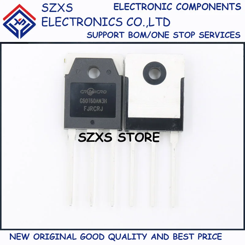 

New Original 10Pcs G60T60AN3H CRG60T60AN3H TO-3P 60A 600V IGBT Transistor In Stock Electronic Components Good Quality