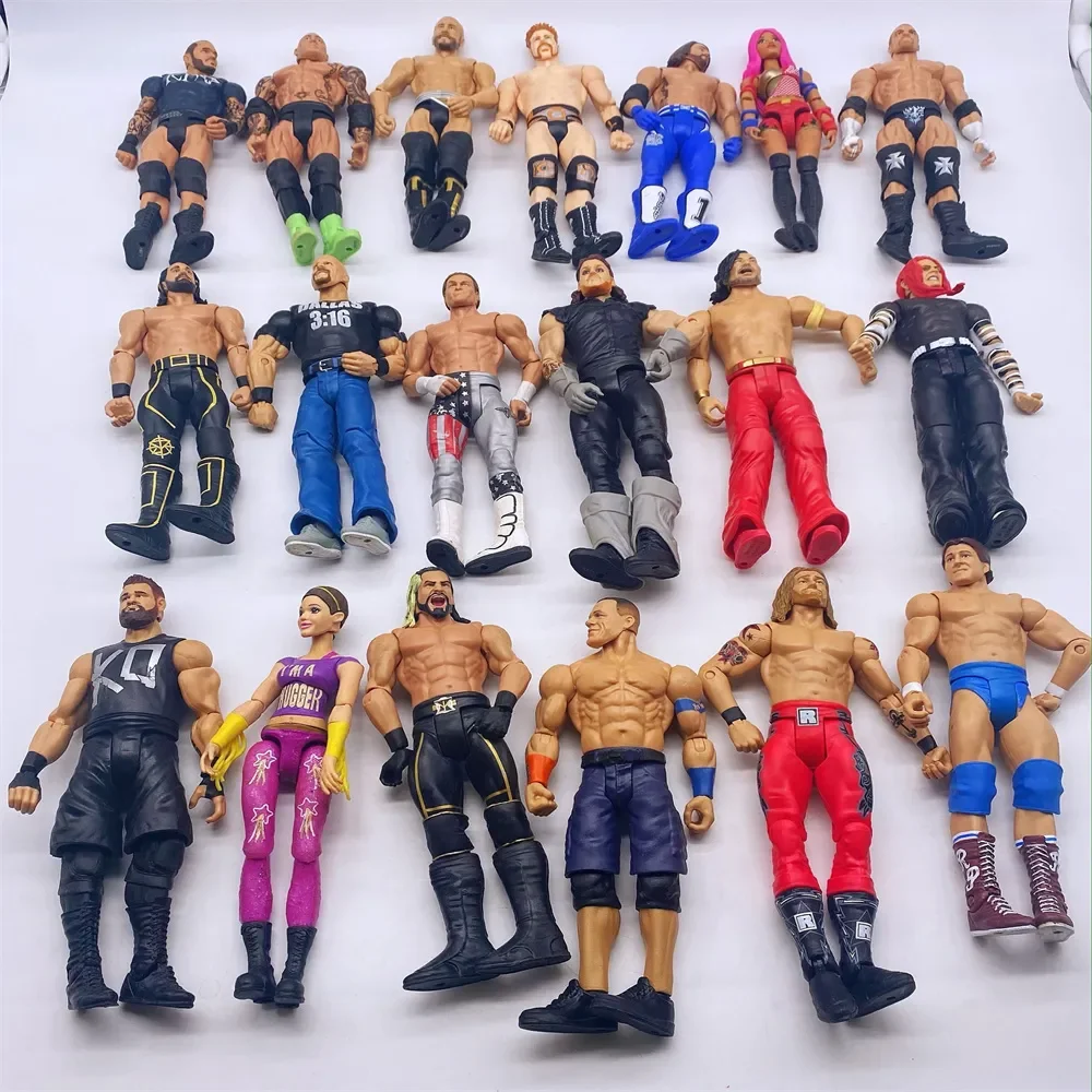 WWE wrestler di alta qualità in plastica action figure bambola giocattolo personaggio figurine flessibili bambini bambini collezione giocattoli