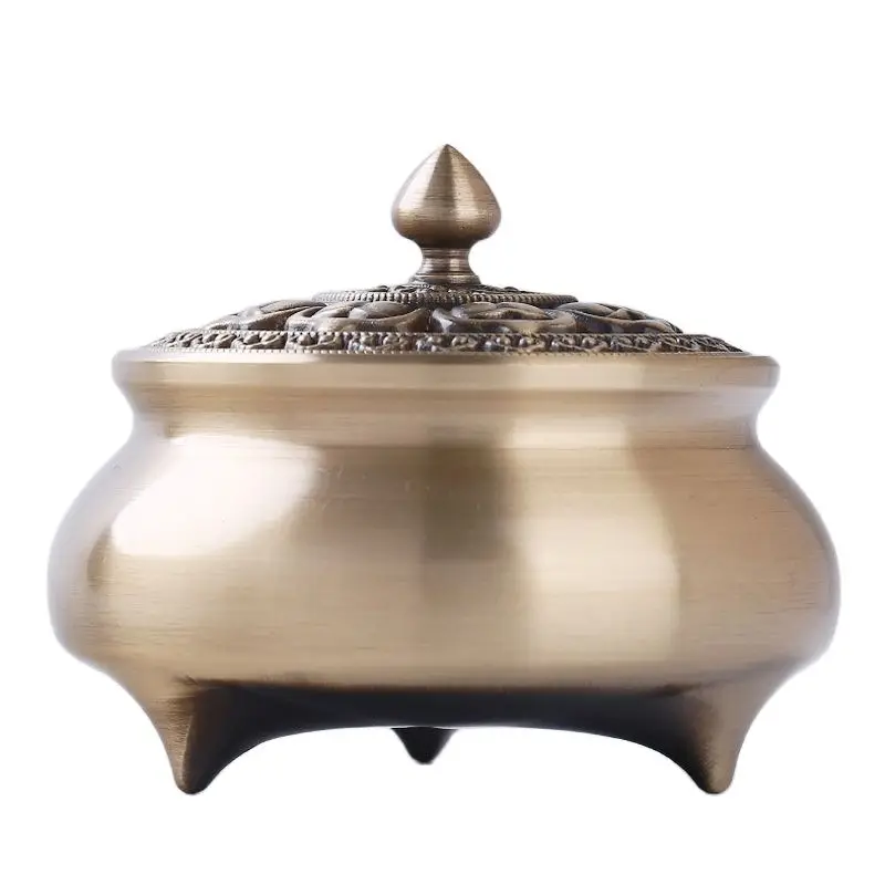 

Brass Copper Incense Burner Indoor Decortion Incense Burner Antique Sandalwood Incense Burner For Buddha Furnace Incense Burner