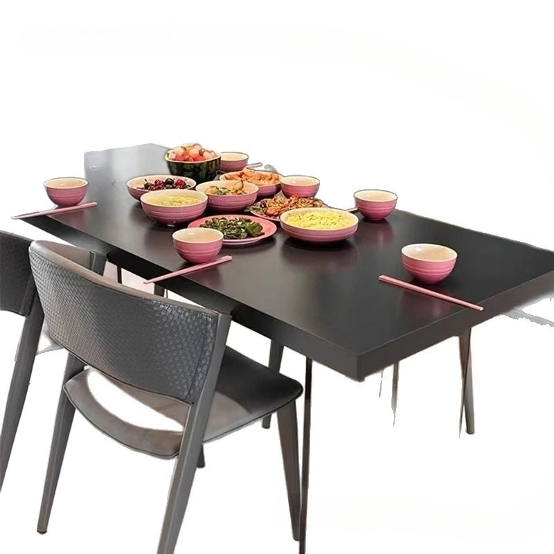 

Acrylic slate dining table, modern simple household small dining table and chairs