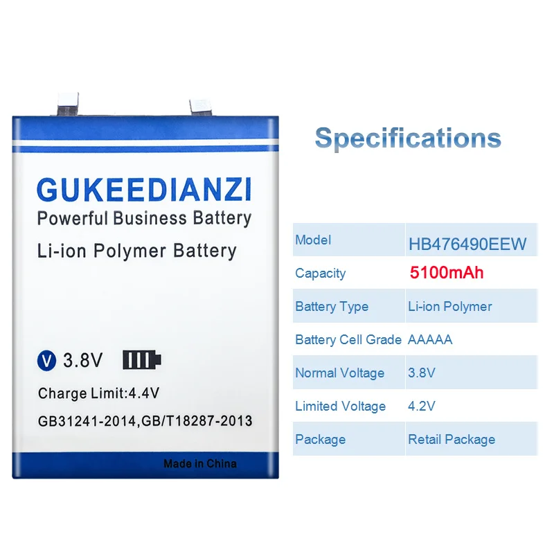 HB476490EEW Mobile Phone Battery For Huawei Nova 9 Pro For Honor 50 Pro 5100mAh High Capacity