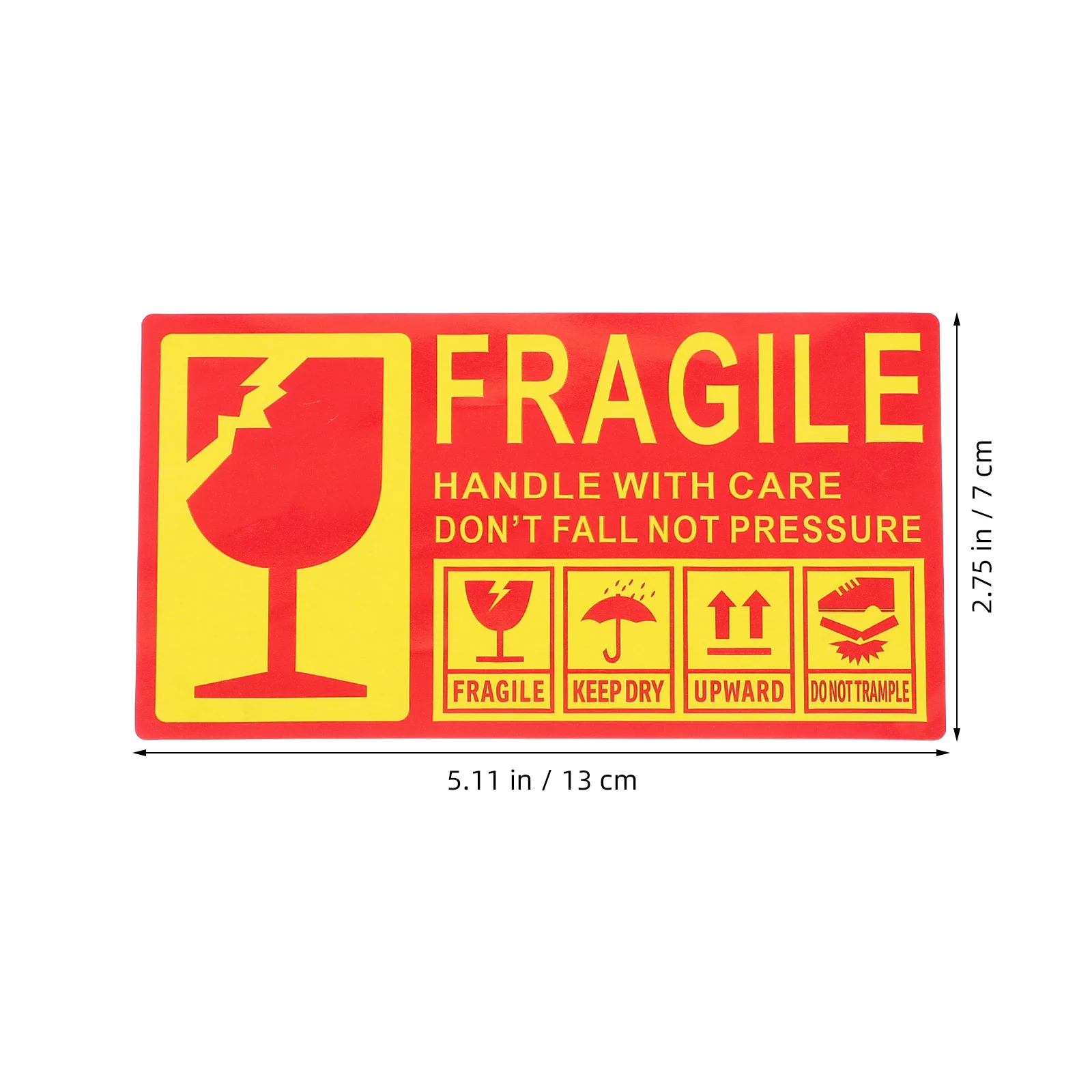 300Pcs Fragile Shipping Warning Labels Strong Adhesive Clear Caution Stickers for Glass Ceramic Packing Boxes Shipping Stickers