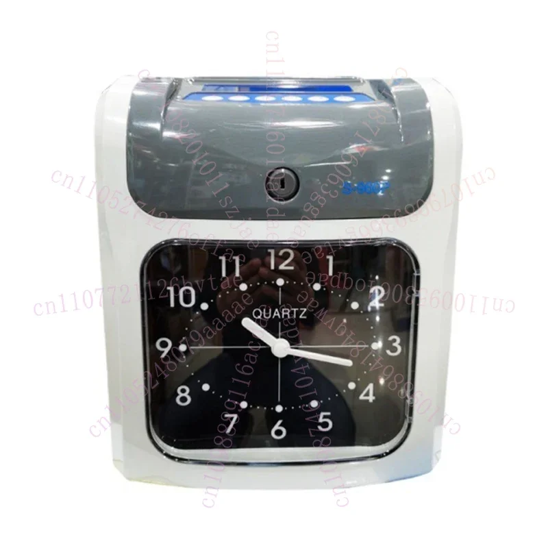 Time Clock Dual-Color Punch Clock Auto Shift Function Multi-Shift Support Built-in Year/Month/Day Setting Start/End Shift Alarm