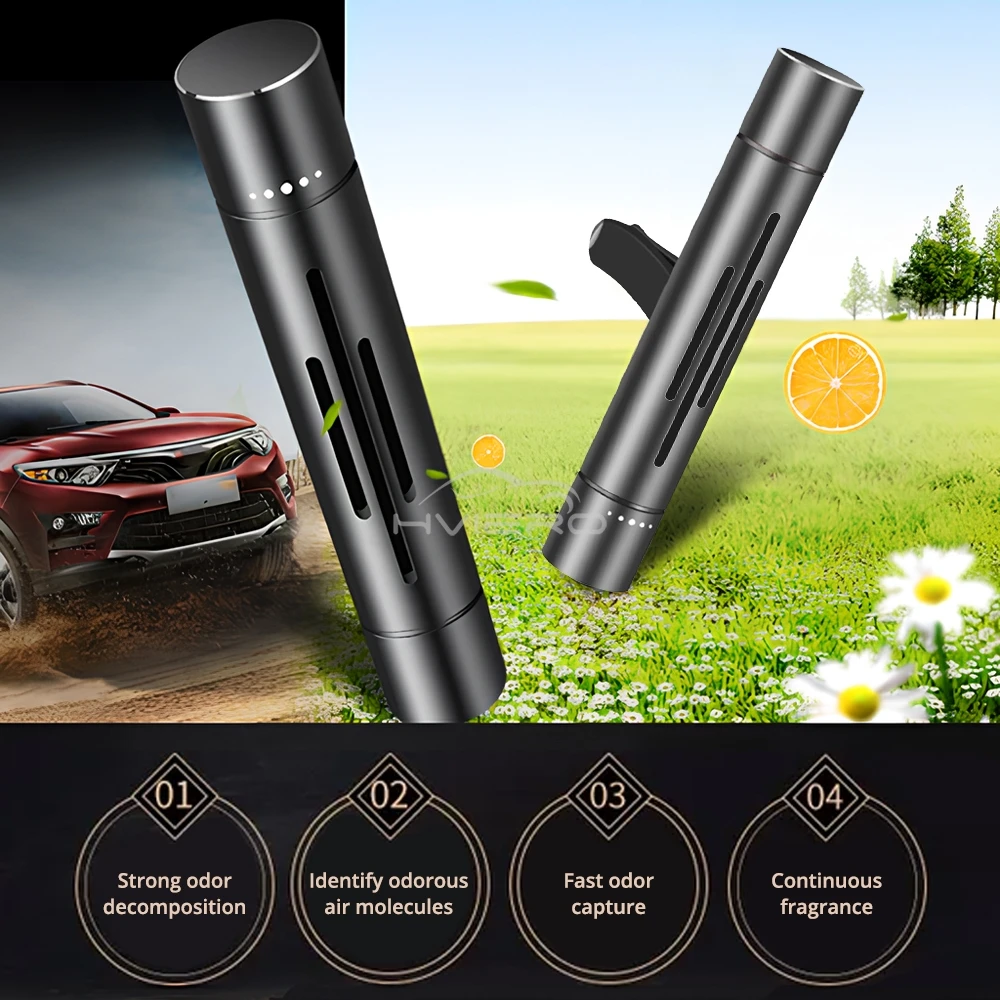 Ambientador de ar para carro, cheiro de ventilação, perfume, aromatizante, acessório de interior automotivo, estilo personalizado, remoção de