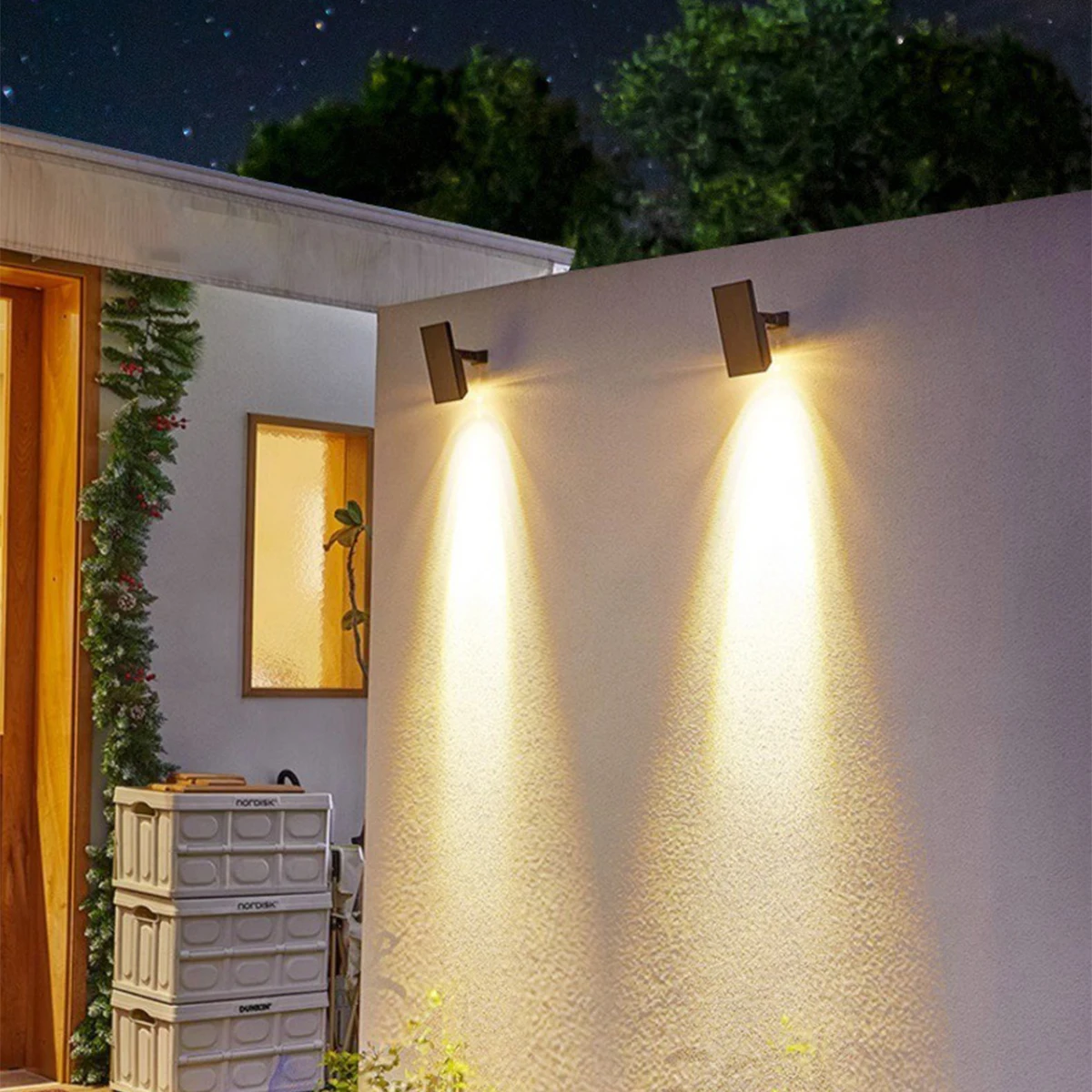 Super helle LED-Solars trahler im Freien wasserdichte solar betriebene Lampe Balkon Garten Rasen Landschaft Weg dekorative Beleuchtung