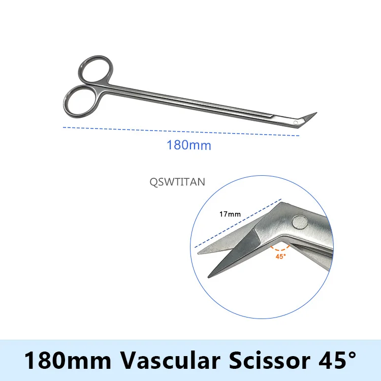 กรรไกรขนาดเล็ก45 ° 60 ° 90 ° 135 ° ทำมุมมงกุฎ1ชิ้นปลายทื่อเครื่องมือผ่าตัดขนาดเล็กสแตนเลส