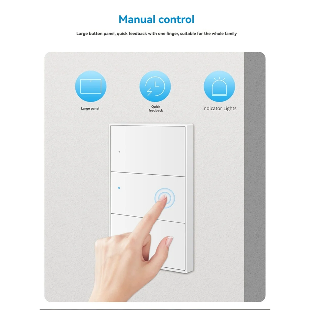 ABDX-Matter WiFi Smart Switch Wall Light Switch Smart Control 1 2 3 4 6 Gangs Button for SmartThings Homekit APP 2
