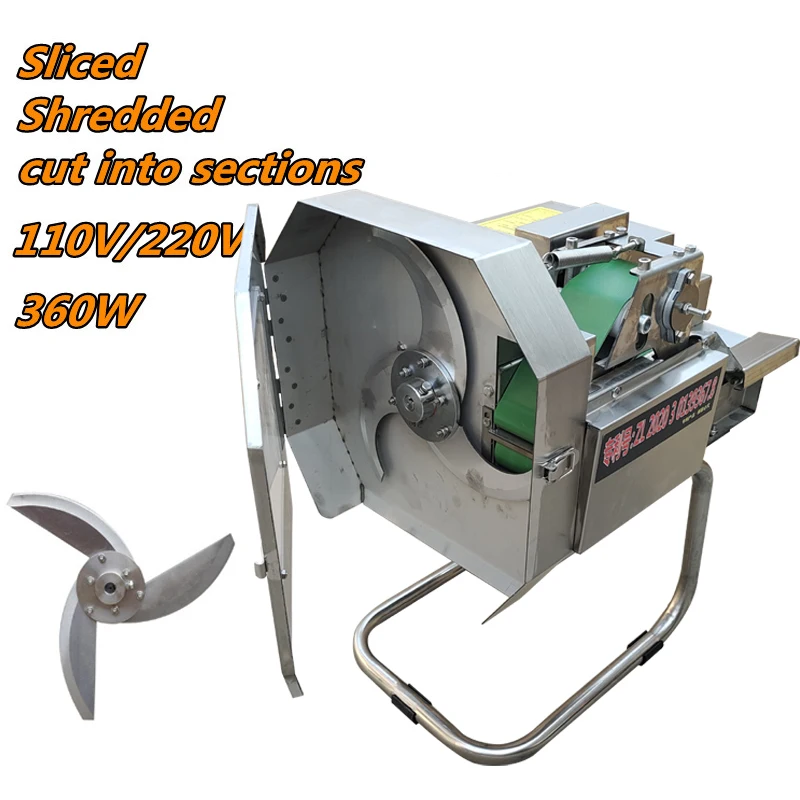 Electric Adjustable Speed Vegetable Cutter Stainless Steel For Cabbage Pepper Leek Processing Vegetable Cutting Machine