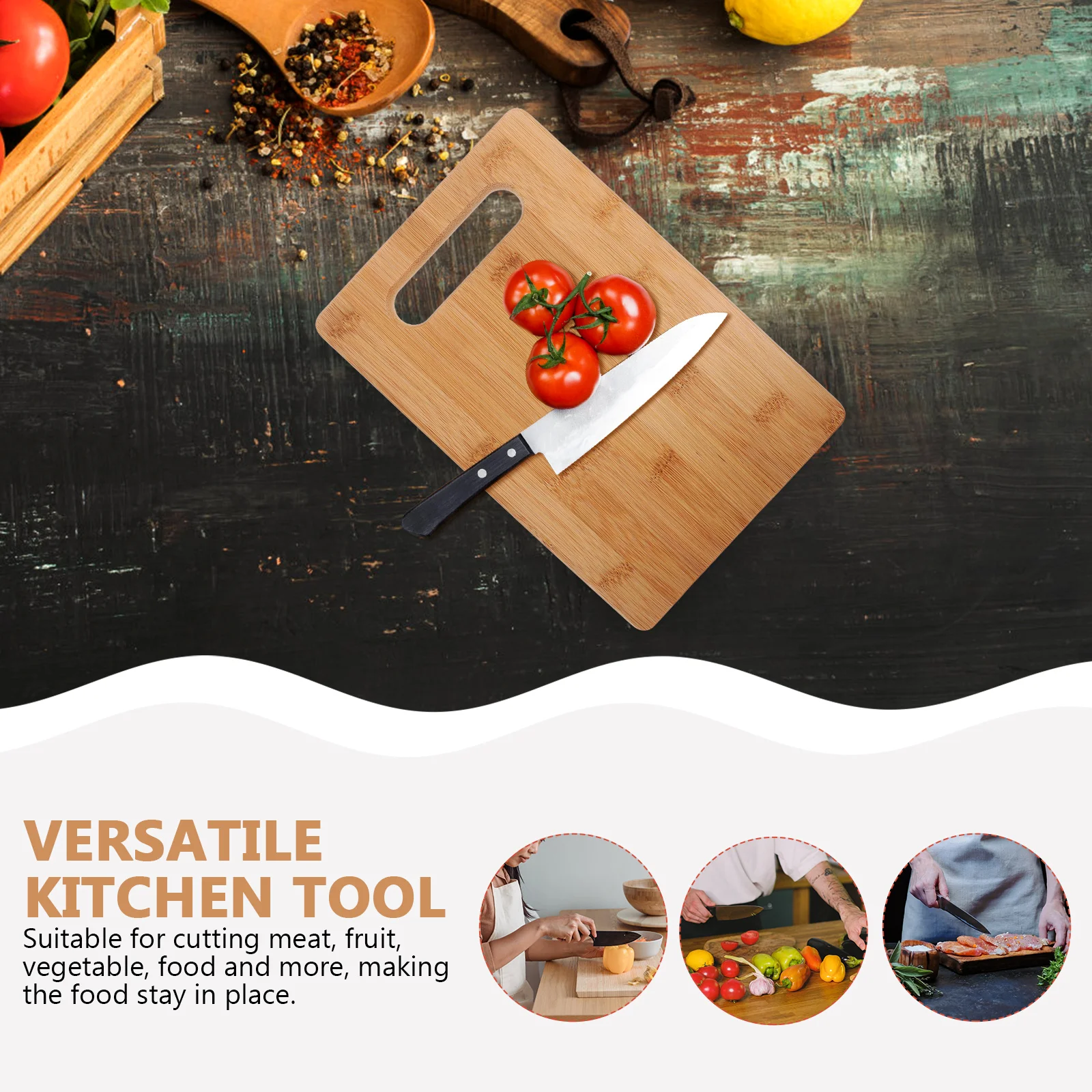 Hanging Bamboo Chopping Board Kitchen Counter Cutting Board Rectangular Cutting Board cutting board bamboo