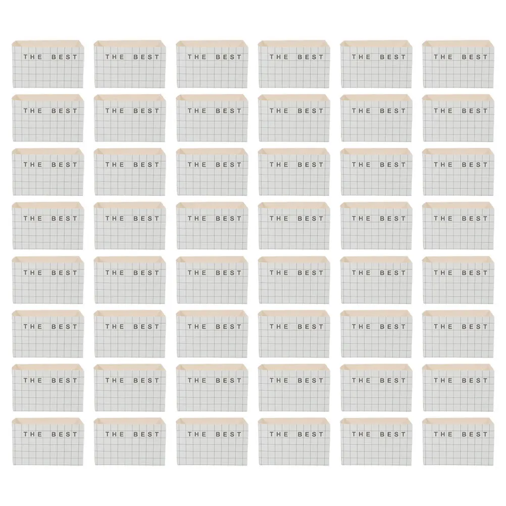 50 قطعة علبة ورق زيت البرجر صناديق ساندويتش مقاومة للزيت سعة كبيرة للحفلات لصالح الحلوى تعبئة حاوية الطعام شريط المطبخ