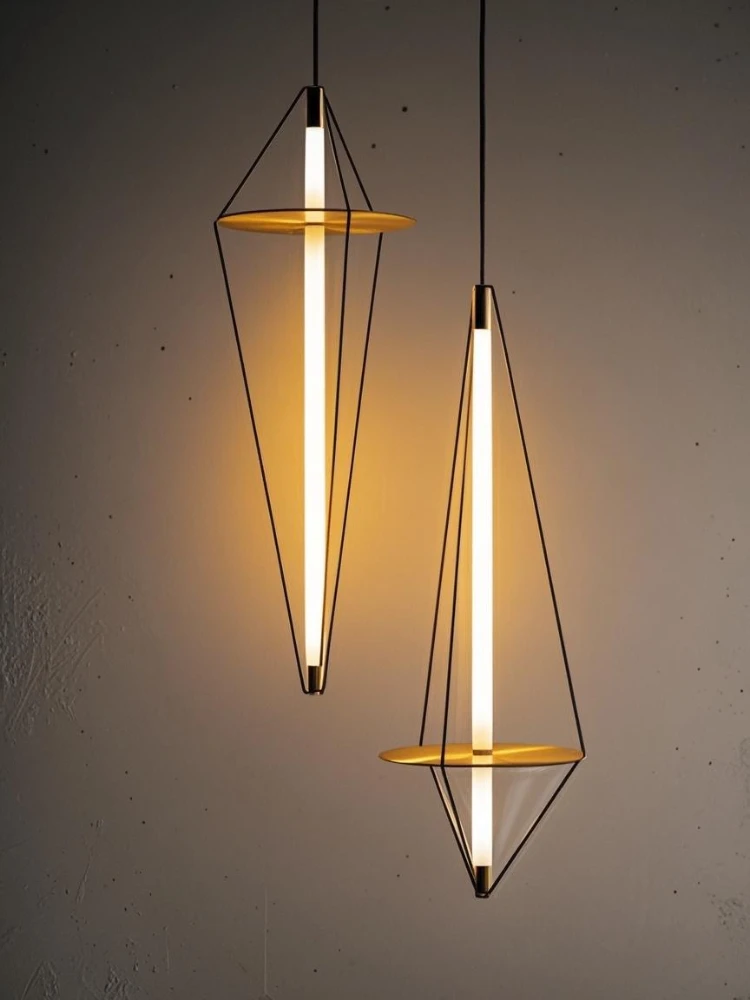 Minimalist Art Linear Designer Pendant Lights Modern Minimalist Restaurant Bar LED Corridor Staircase Room Bedroom Pendant Lamp
