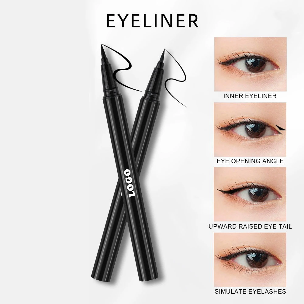 Private Label Liquid Eyeliner Custom Logo 7g Eye Liner Pen Waterproof Sweat-proof Long-lasting Non-smudging Non-fading Makeup
