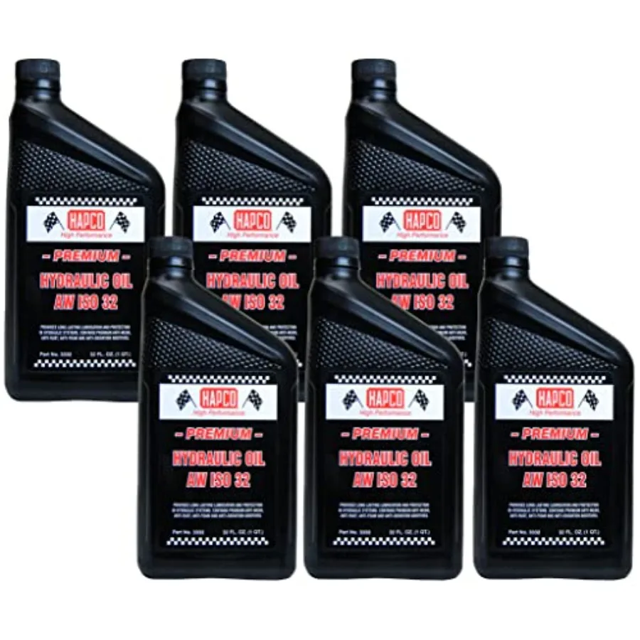 

Premium Hydraulic Oil AW ISO 32 – Anti-Wear, Anti-Rust, Anti-Foam & Anti-Oxidation | 1 Quart - Case of 6