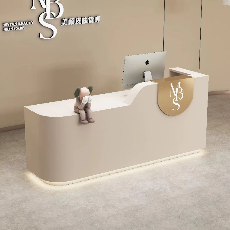 Custom Beauty Reception Desks Aesthetic Business Restaurant Luxury Reception Desks Commercial Events Tavolo Reception Furniture