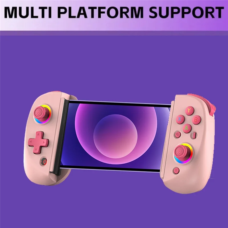 

A13E-телескопический контроллер геймпада D8 для Android IOS PS4 Switch Ipad 6-осевой гироскоп с вибрацией Беспроводной Bluetooth 5,2 джойстик