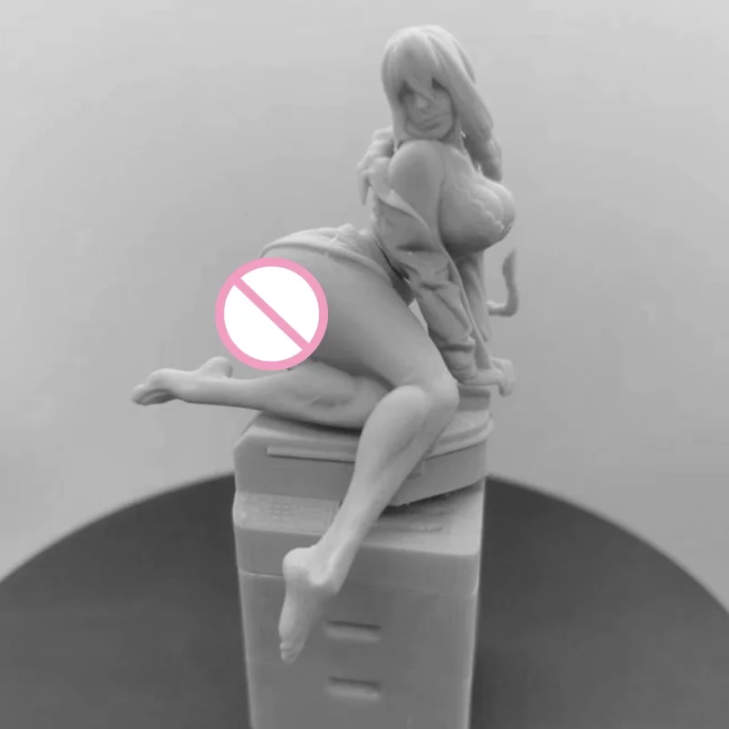 Hars Model Kit 1/24 Schaal 75Mm Vrouwelijke Secretaresse Ongemonteerde Diorama Ongeverfde Beeldjes Diy Hobby Speelgoed Figuur Gratis Verzending