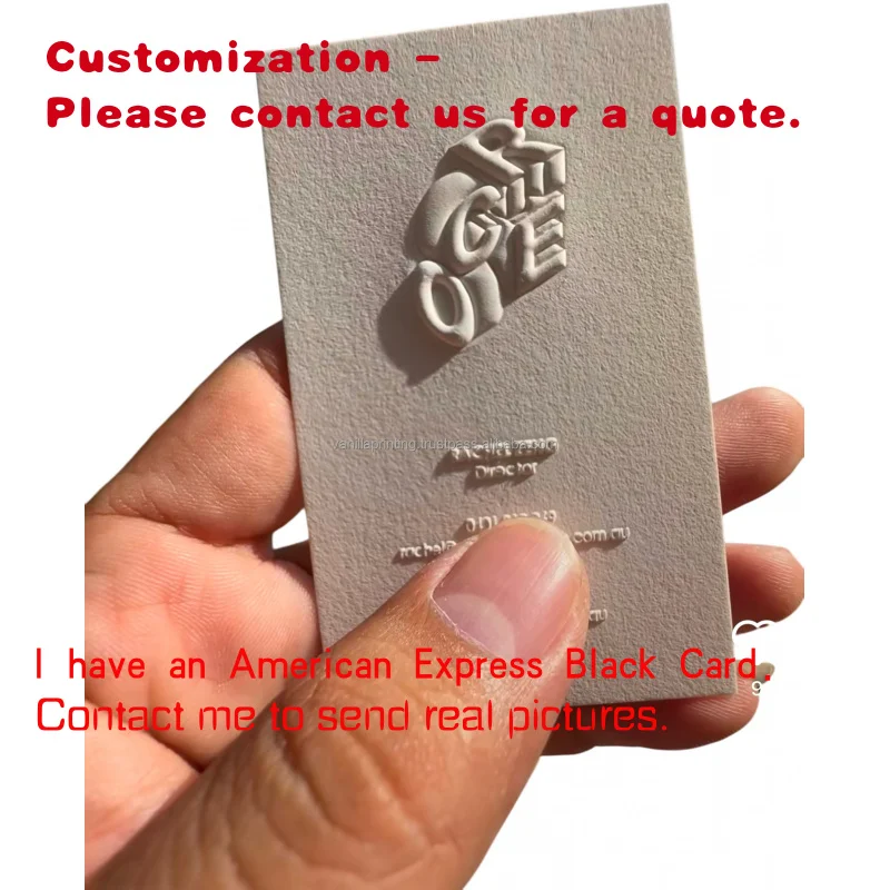 

custom.Luxury Custom Emboss Printing Business Card Coated Paper Offset Printing on Cotton Paper Art Paper Cardboard