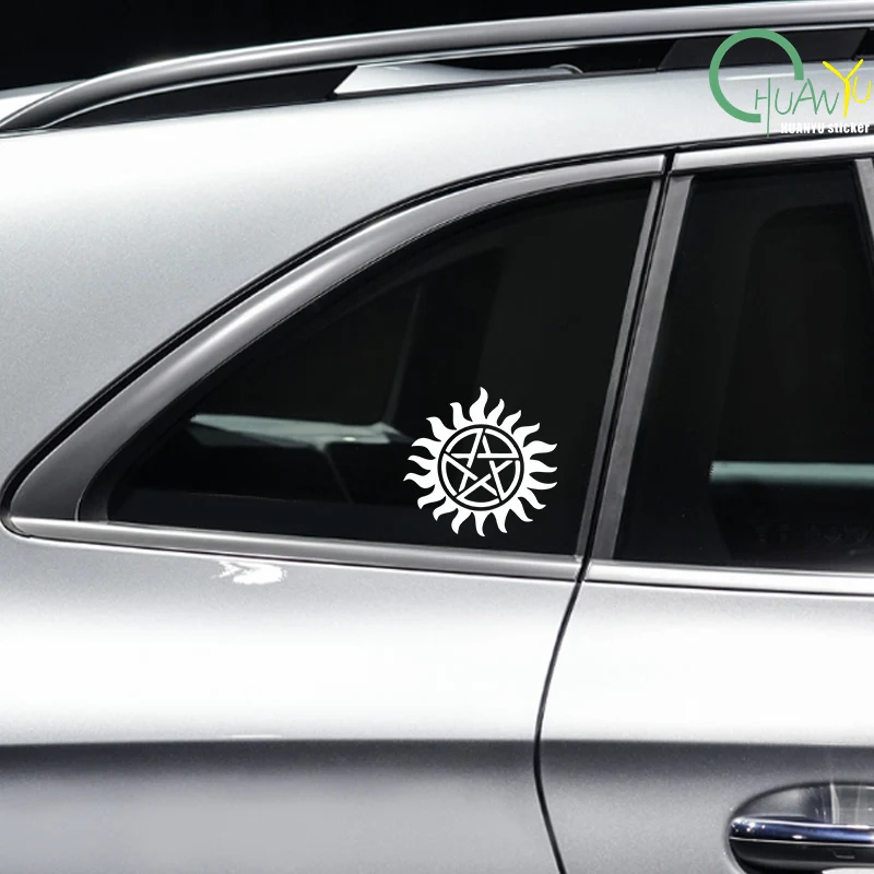 شارات فينيل عاكسة خارقة للطبيعة ، ملصقات سيارة خماسية إبداعية #6