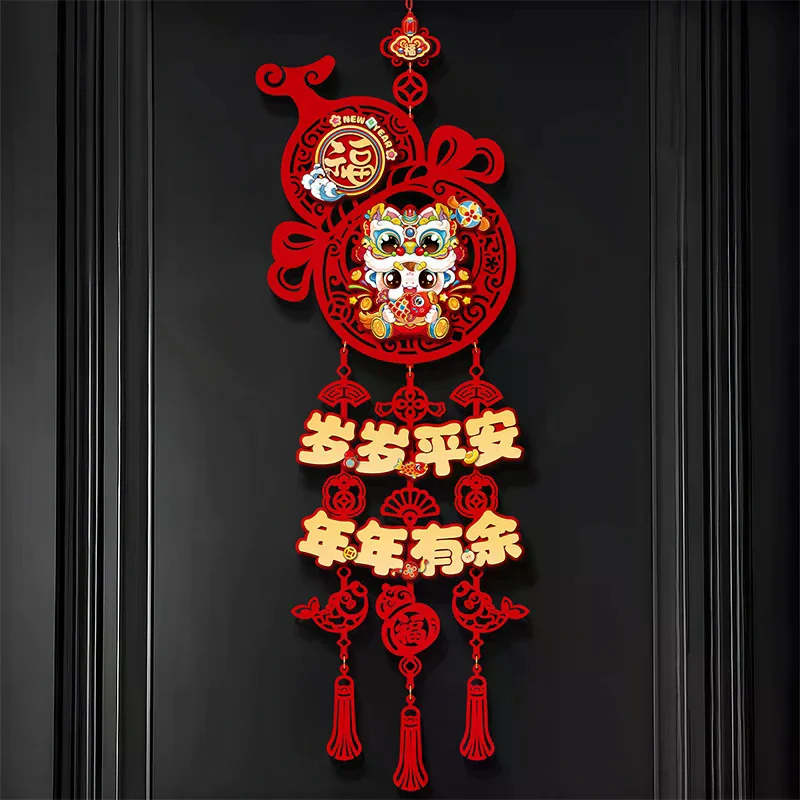 

Year of the Horse Traditional Chinese Spring Festival Door Hanging Ornament Tassel Pendant Decoration for Home