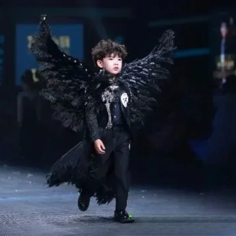 

New Children's Runway Competition Model Runway Stage Feather Underwear Wing Performance Props Performance Costumes